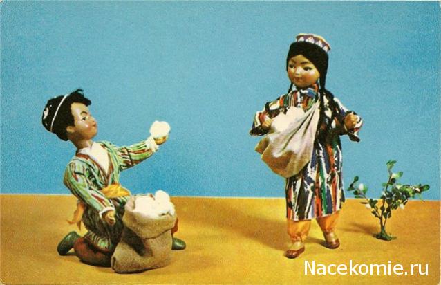 Куклы в народных костюмах №12 Кукла в узбекском летнем костюме