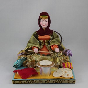 Куклы в народных костюмах №32 Кукла в азербайджанском праздничном костюме