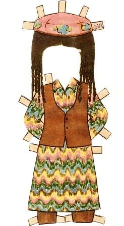 Куклы в народных костюмах №12 Кукла в узбекском летнем костюме