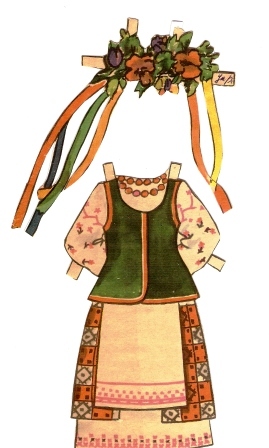 Куклы в народных костюмах №4 Кукла в летнем костюме Киевской губернии