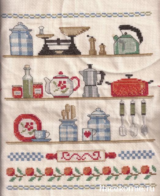 Вышивка крестом №18: Геометрический бордюр