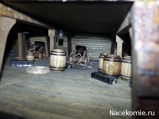 Собери Чёрную жемчужину. Сборка: оснащение палуб