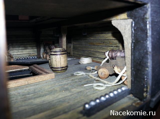 Собери Чёрную жемчужину. Сборка: оснащение палуб