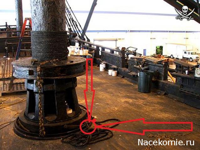 Собери Чёрную жемчужину. Сборка: оснащение палуб