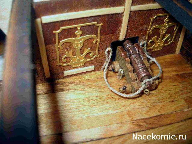 Собери Чёрную Жемчужину. Корма и каюта капитана