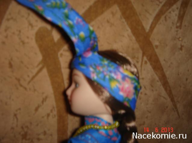 Куклы в народных костюмах №37 Кукла в девичьем костюме старообрядцев-"поляков" Томской губернии