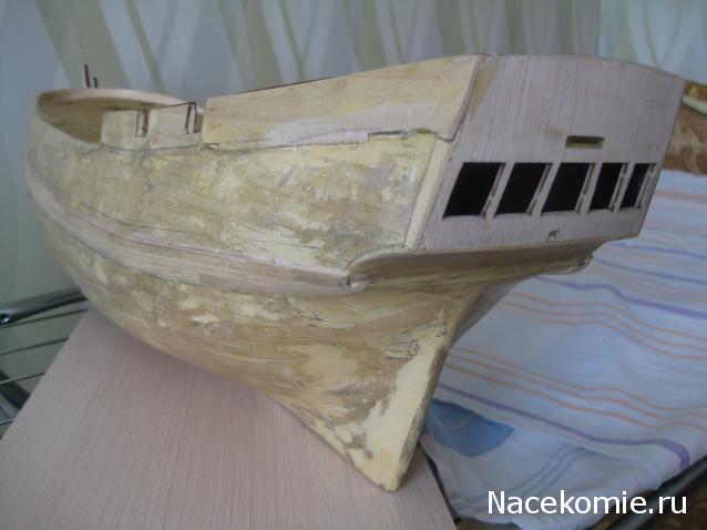 Парусник Баунти - Обшивка корпуса
