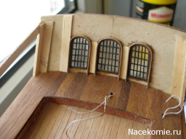 Собери Чёрную Жемчужину. Корма и каюта капитана