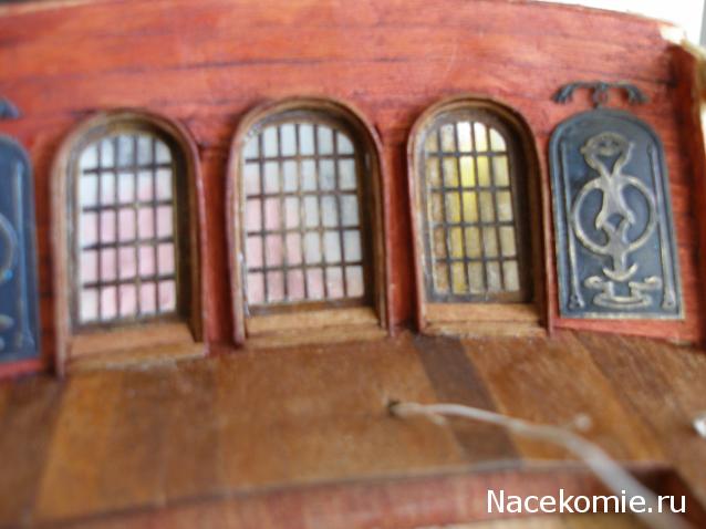 Собери Чёрную Жемчужину. Корма и каюта капитана