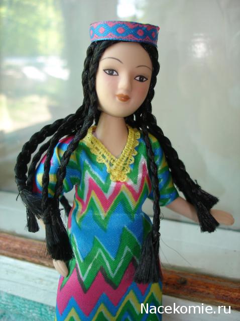 Куклы в народных костюмах №12 Кукла в узбекском летнем костюме