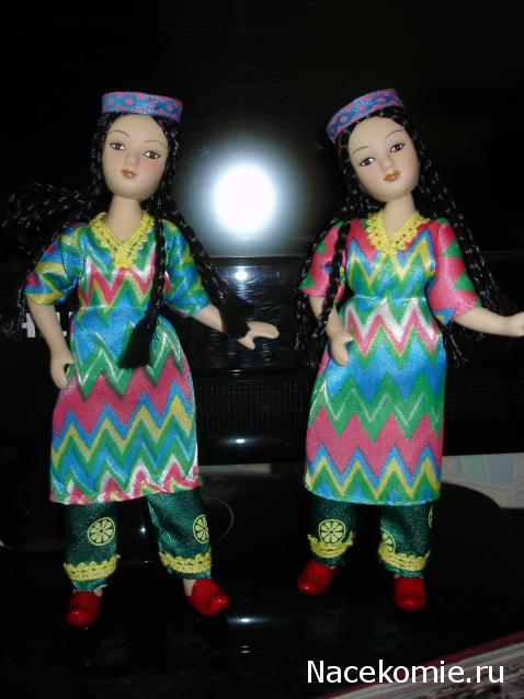 Куклы в народных костюмах №12 Кукла в узбекском летнем костюме