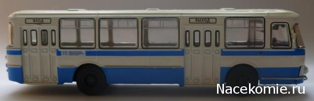 Модель автобуса ЛиАЗ-677 в масштабе 1:72