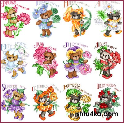 Стежок-за стежком-болталка вышивка крестом