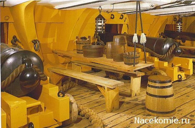 Собери Чёрную жемчужину. Сборка: оснащение палуб