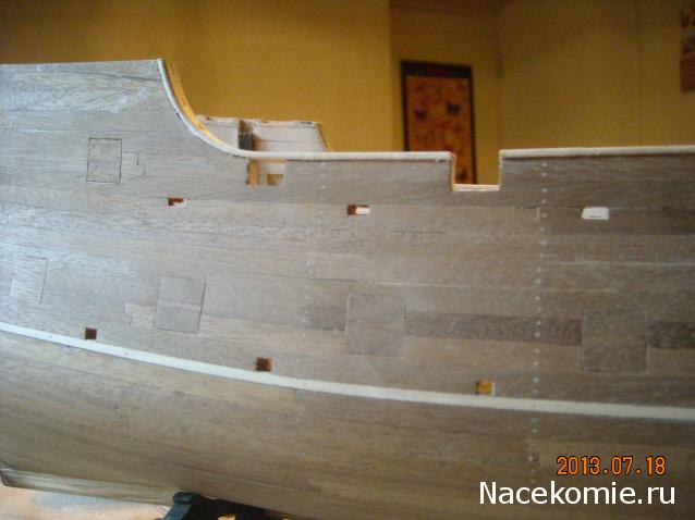 Собери Чёрную Жемчужину. Сборка корпуса.