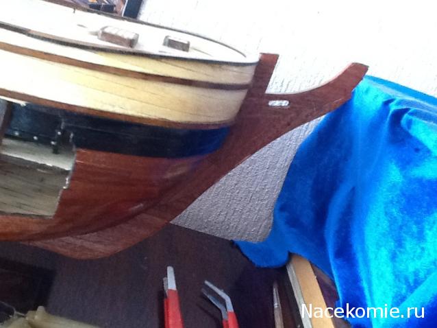 Парусник Баунти - Сборка корпуса