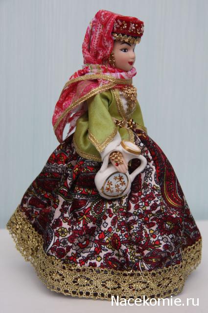 Куклы в народных костюмах №32 Кукла в азербайджанском праздничном костюме