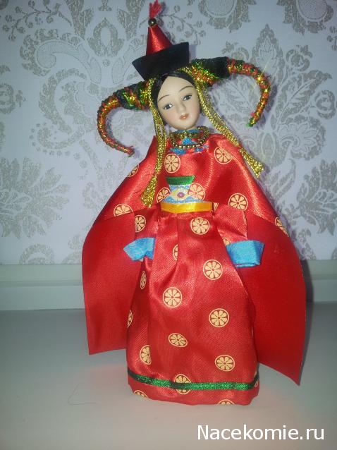 Куклы в народных костюмах №16 Кукла в монгольском праздничном костюме