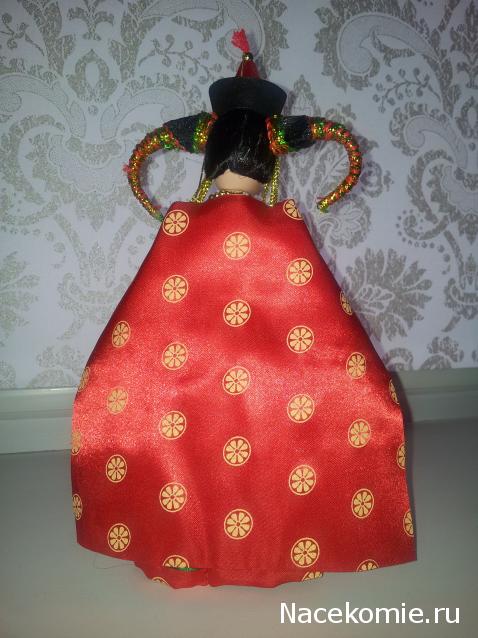 Куклы в народных костюмах №16 Кукла в монгольском праздничном костюме