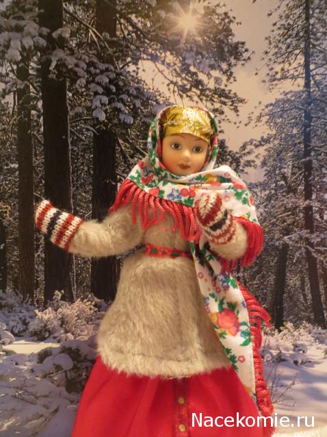 Куклы в народных костюмах №39 Кукла в карельском зимнем костюме