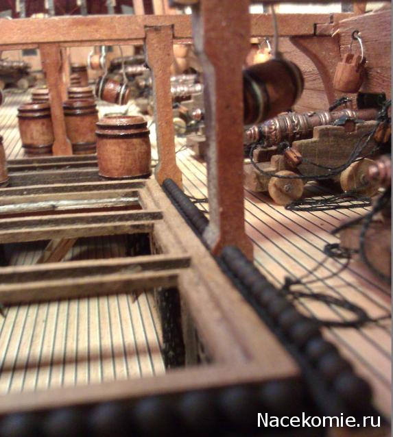 Собери Чёрную жемчужину. Сборка: оснащение палуб