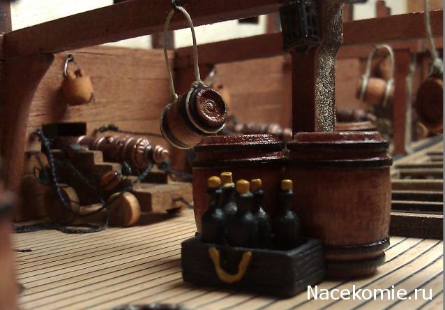 Собери Чёрную жемчужину. Сборка: оснащение палуб