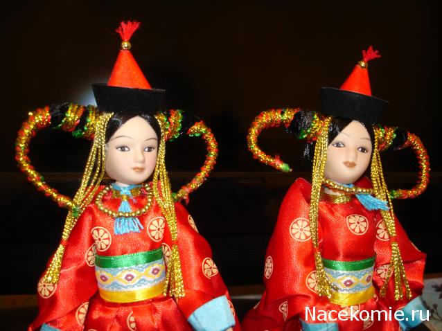Куклы в народных костюмах №16 Кукла в монгольском праздничном костюме