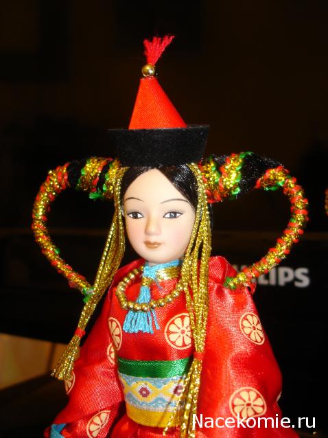 Куклы в народных костюмах №16 Кукла в монгольском праздничном костюме