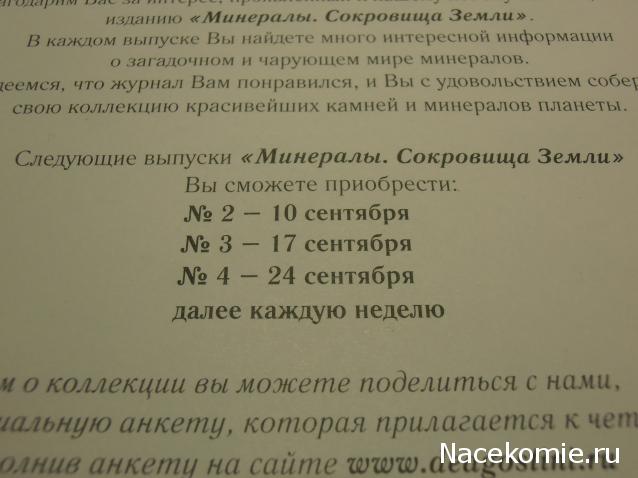 Минералы Сокровища Земли №1 - Аметист