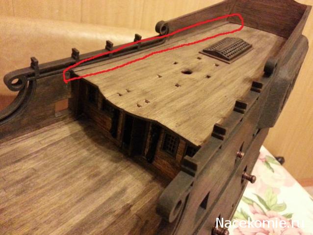 Собери Чёрную Жемчужину. Сборка, обшивка и покраска палуб