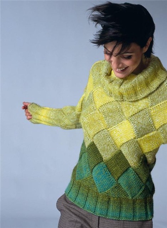 Вязание Красиво и Легко №85: Пуловер с V-образным вырезом, пояс с вышивкой,плед с морским узором.
