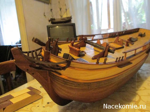 Парусник Баунти - Сборка корпуса