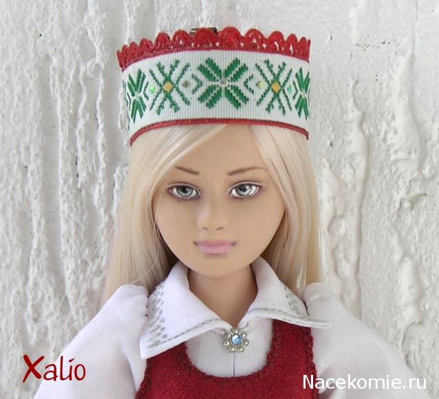 Куклы в народных костюмах №44 Кукла в литовском девичьем костюме