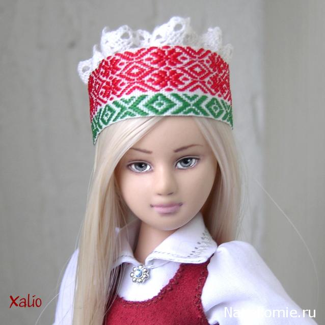 Куклы в народных костюмах №44 Кукла в литовском девичьем костюме