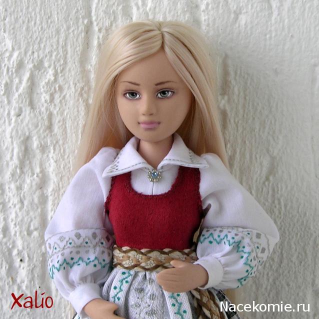 Куклы в народных костюмах №44 Кукла в литовском девичьем костюме