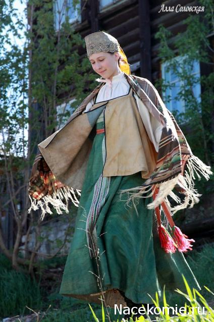 Куклы в народных костюмах №18 Кукла в повседневном костюме Пермской губернии