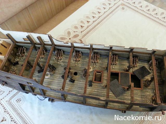 Собери Чёрную Жемчужину. Сборка, обшивка и покраска палуб