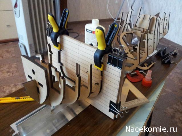 Собери Чёрную Жемчужину. Сборка, обшивка и покраска палуб