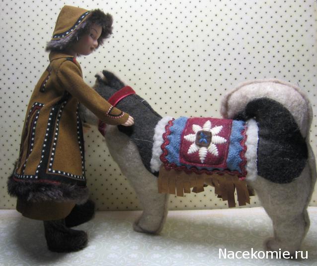 Куклы в народных костюмах №47 Кукла в эвенкийском зимнем костюме