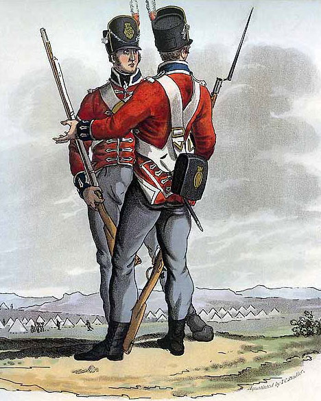Наполеоновские Войны №57 Рядовой стрелковой роты 27-го полка тяжелой пехоты британской армии, 1815 г.