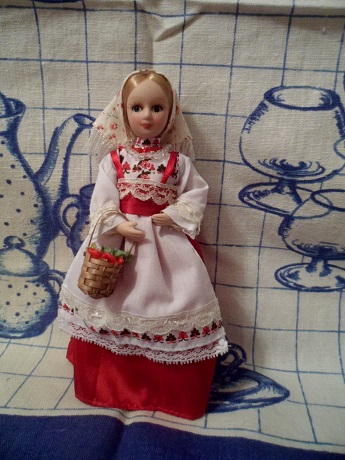 Куклы в народных костюмах №18 Кукла в повседневном костюме Пермской губернии