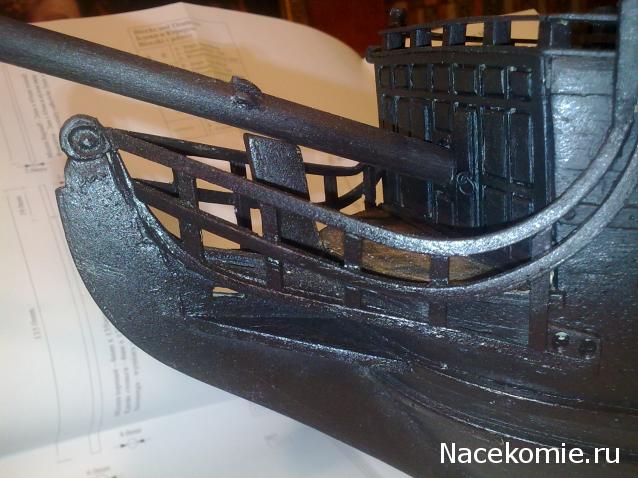 Собери Чёрную Жемчужину. Рангоут и такелаж.