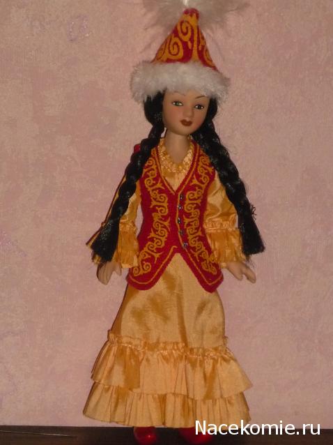 Куклы в народных костюмах №48 Кукла в киргизском праздничном костюме