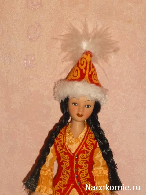 Куклы в народных костюмах №48 Кукла в киргизском праздничном костюме