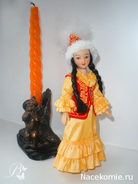 Куклы в народных костюмах №48 Кукла в киргизском праздничном костюме