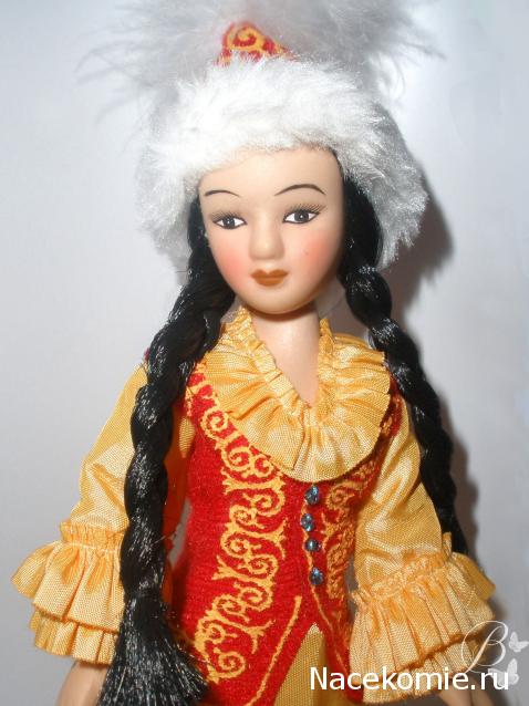 Куклы в народных костюмах №48 Кукла в киргизском праздничном костюме