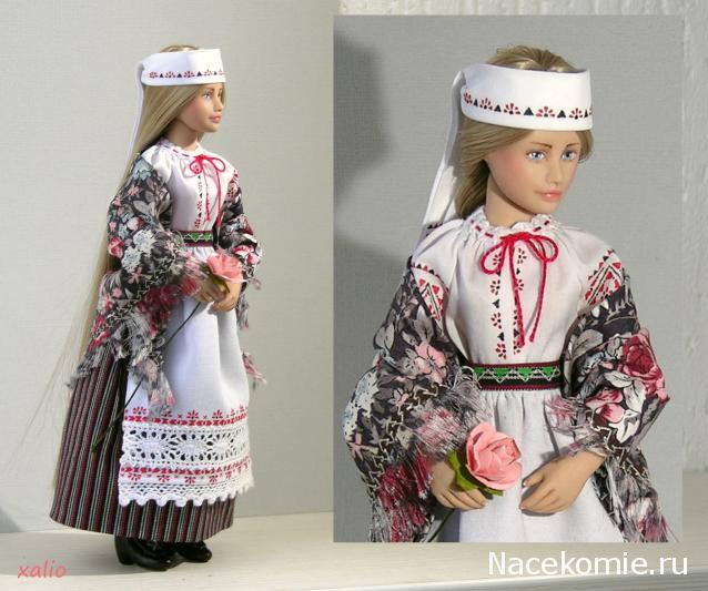 Куклы в народных костюмах №8 Кукла в летнем костюме Минской губернии