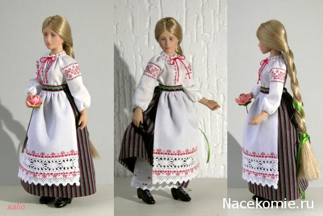 Куклы в народных костюмах №8 Кукла в летнем костюме Минской губернии