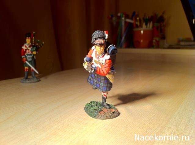 Наполеоновские войны №61 Волынщик 42-го Королевского шотландского полка («Черная стража») британской армии, 1815 г.