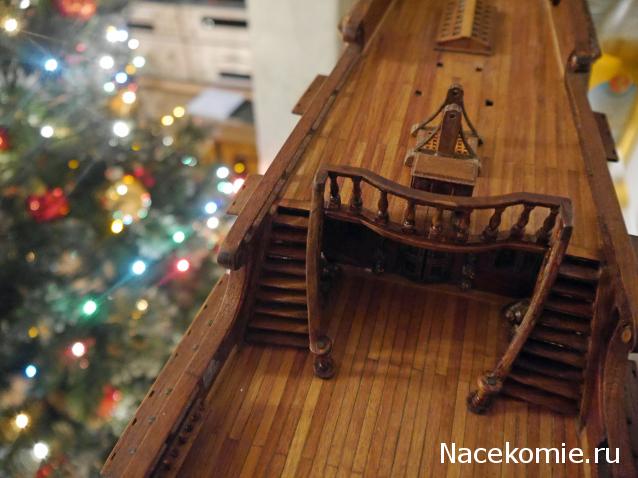 Собери Чёрную жемчужину. Сборка: оснащение палуб